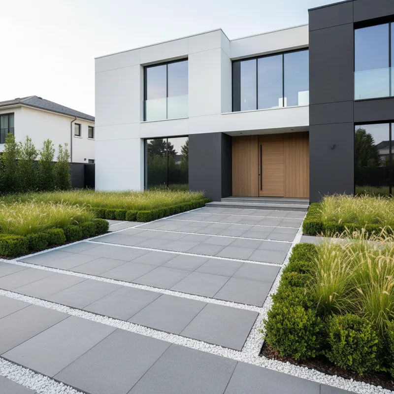 Aménagement extérieur devant maison moderne : idées et conseils pratiques