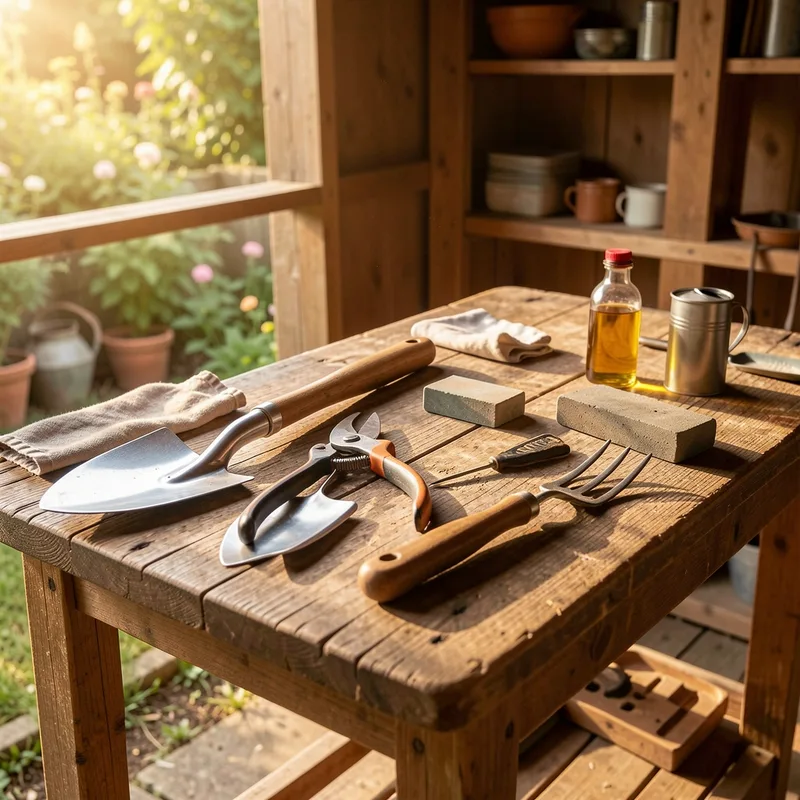 Entretien des outils de jardinage : nettoyer, affûter, protéger