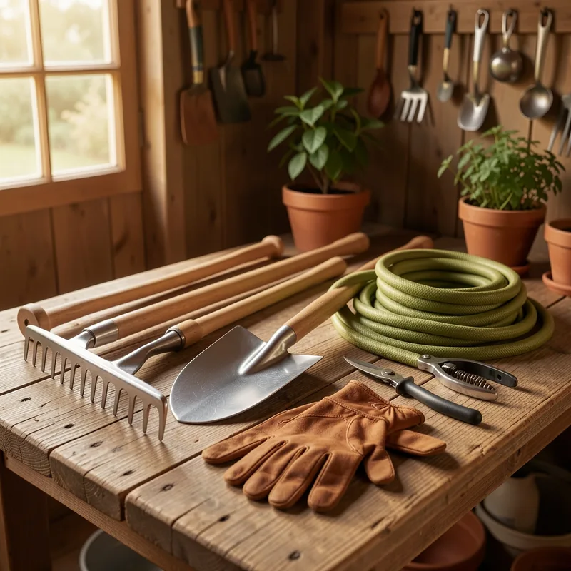 Outils de jardinage liste avec photos : 25 essentiels pour équiper votre extérieur