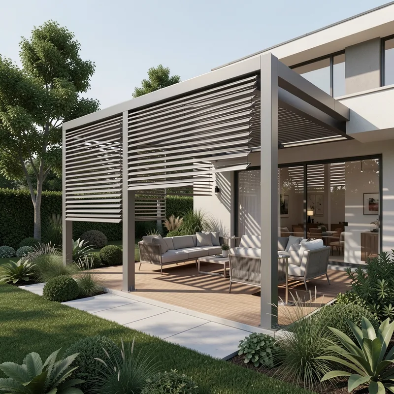 Pergola jardin bioclimatique : guide complet d'aménagement extérieur